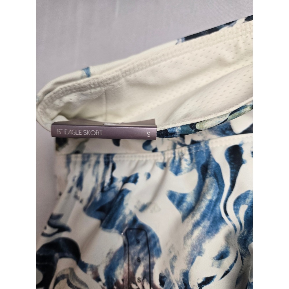 Calia Golf Eagle Skort Womens Small Blue White Marble Abstract Print 15 Inch NWT - Picture 6 of 7